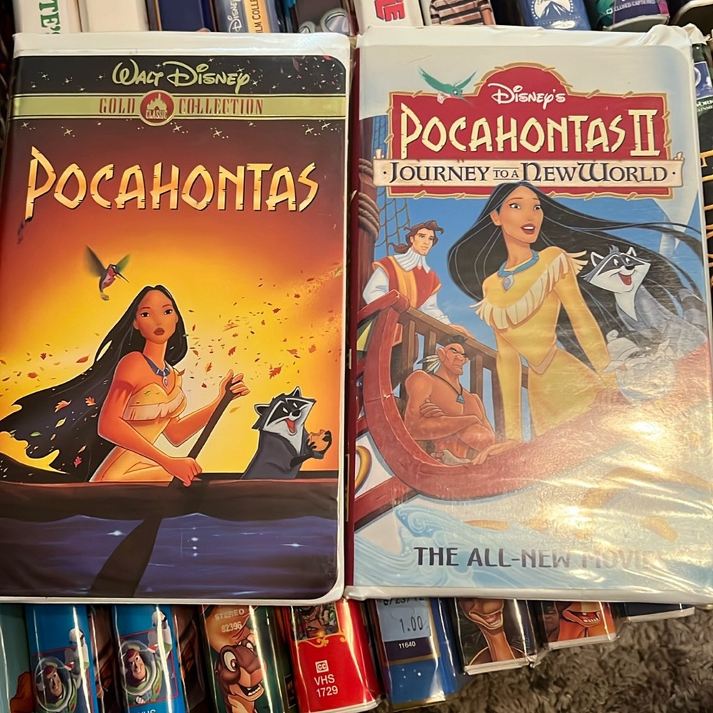 Pocahontas, Pocahontas II VHS tapes